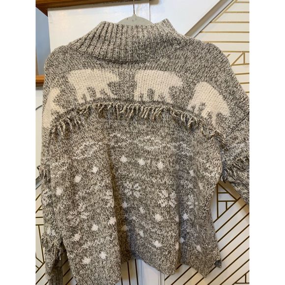 Loft Turtleneck Polar Bear Tassel Sweater - Picture 5 of 10